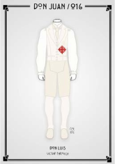 Quinto dibujo del diseño de vestuario de la obra de teatro "Don Juan Tenorio" de 2016