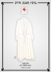 Sexto dibujo del diseño de vestuario de la obra de teatro "Don Juan Tenorio" de 2016