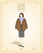 Quinto dibujo del diseño de vestuario de la obra de teatro "Donde no habita el olvido" de 2024