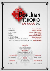 Cartel de la obra de teatro "Don Juan Tenorio" de 2016