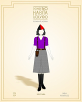 Sexto dibujo del diseño de vestuario de la obra de teatro "Donde no habita el olvido" de 2024