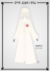 Segundo dibujo del diseño de vestuario de la obra de teatro "Don Juan Tenorio" de 2016