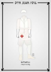 Tercer dibujo del diseño de vestuario de la obra de teatro "Don Juan Tenorio" de 2016