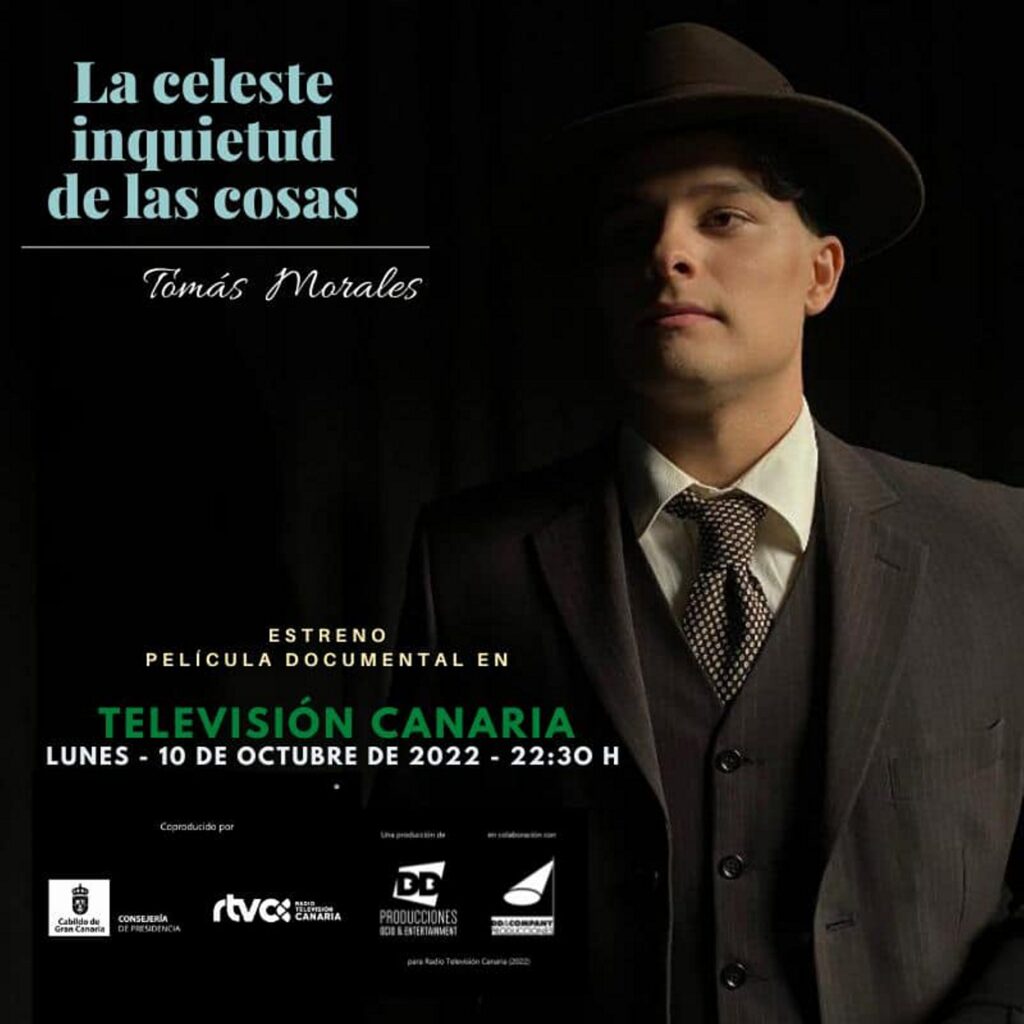 Cartel de la película documental "La celeste inquietud de las cosas" del 2022