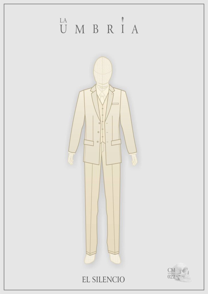 Séptimo dibujo del diseño de vestuario de la danza "La umbría" de 2022