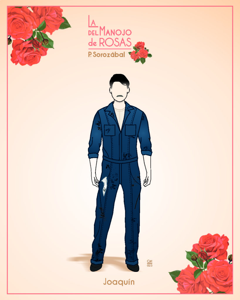 Quinto dibujo del diseño de vestuario de la zarzuela "La del manojo de rosas" de 2023